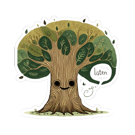 Whimsical Listening Tree Stickers