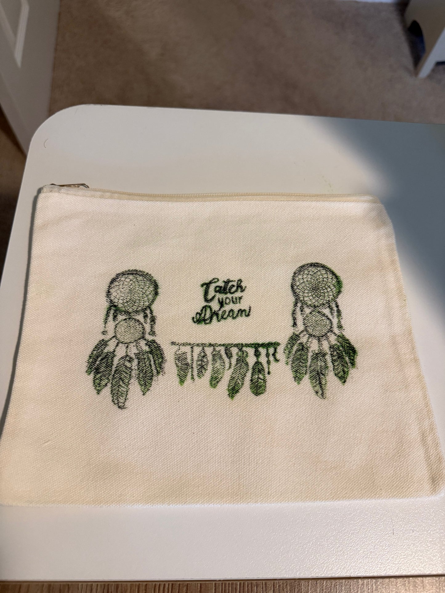 Zipper tote - painted